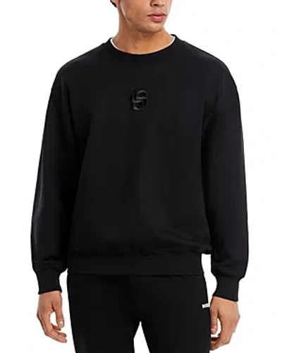 Hugo Boss Soleri Logo Sweatshirt In Black