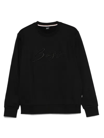 Hugo Boss Soleri Sweatshirt In Black