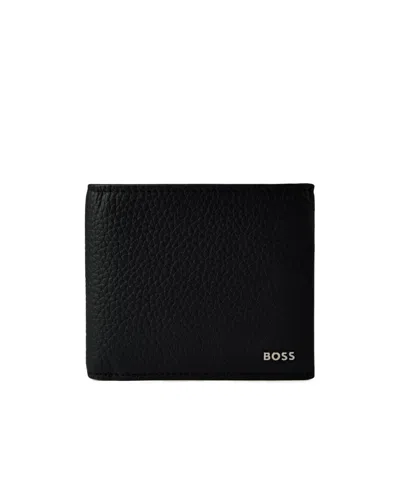Hugo Boss Solid Color Wallet In Black