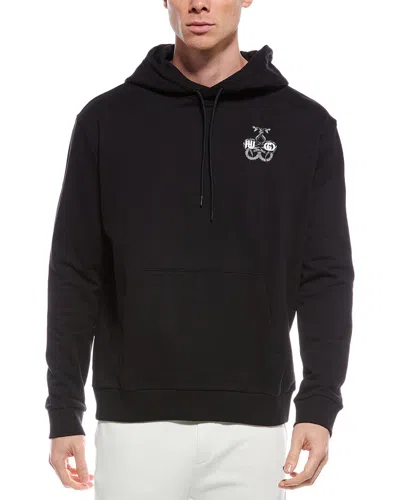 Hugo Boss Solid Hoodie In Black