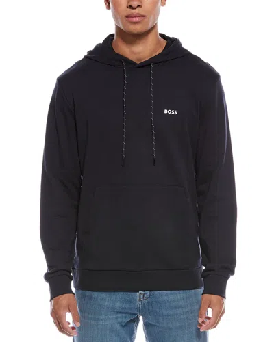 Hugo Boss Soodus Hoodie In Blue