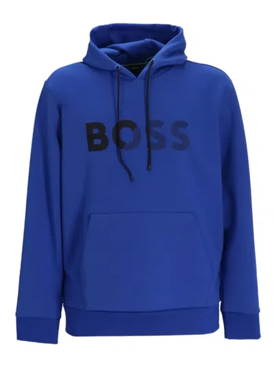 Hugo Boss Soody Hoodie In Blue