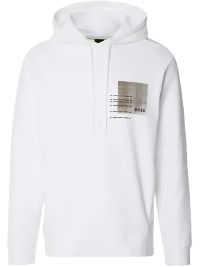 Hugo Boss Soody Hoodie In Weiss