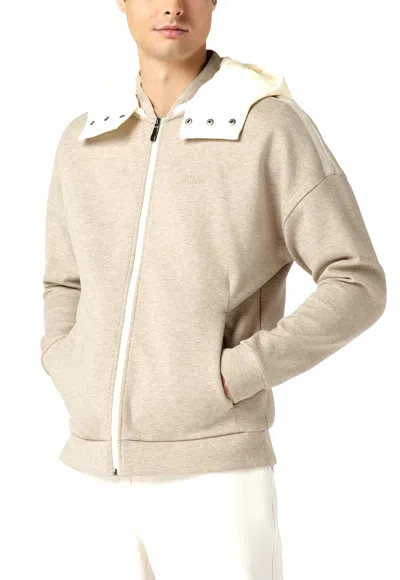Pre-owned Hugo Boss Soowyn Hoodie Pullover Sweater Sweatshirt Jumper Sweat-jacket In Beige