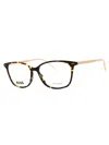 Hugo Boss Sophisticated Rectangular Eyeglasses For Women In Multi
