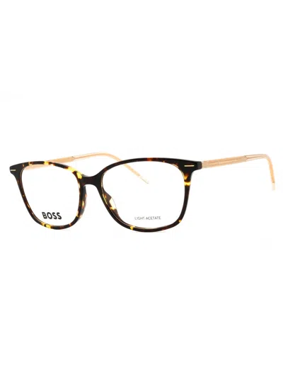 Hugo Boss Sophisticated Rectangular Eyeglasses For Women In Multi