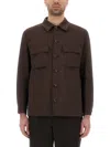 Hugo Boss Boss Sovracamicia "l-corvin-2pp-251" In Brown