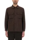 Hugo Boss Boss Sovracamicia "l-corvin-2pp-251" In Brown