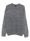 Hugo Boss Speckled Crew-neck Sweater In Animal Print