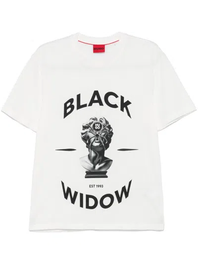 Hugo Boss Spider Graphic-print T-shirt In White