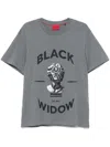 Shop Hugo Boss Spider-print Cotton T-shirt In Grey