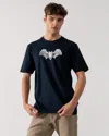 Hugo Boss Spiderbat Mens Graphic Print T-shirt In Blue