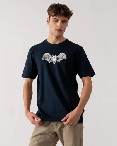 Hugo Boss Spiderbat Mens Graphic Print T-shirt In Blue