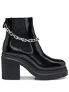 Hugo Boss Chelsea Boots With Trim In Schwarz