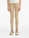 Hugo Boss Split-hem Leggings In Neutral