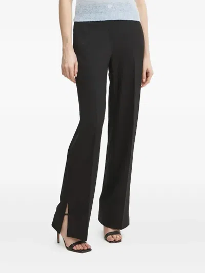 Hugo Boss Split-hem Pants In Black