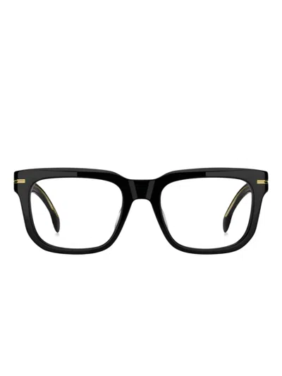 Hugo Boss Square-frame Glasses In Black