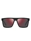 Hugo Boss Square-frame Sunglasses In Black
