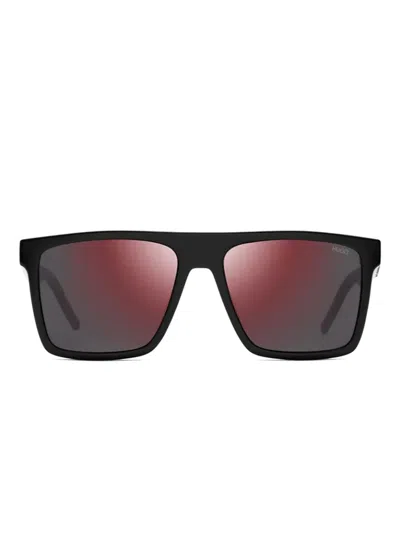 Hugo Boss Square-frame Sunglasses In Black
