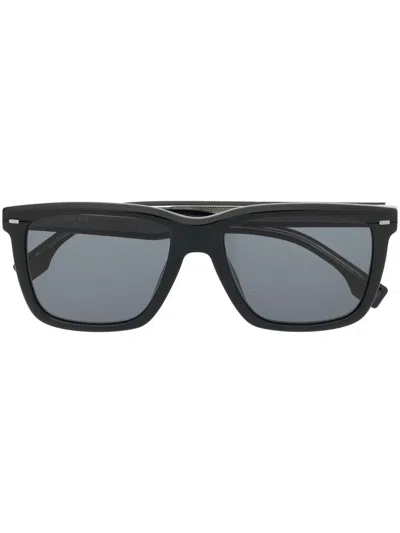 Hugo Boss Square-frame Sunglasses In Black