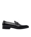 Hugo Boss Leather Loafers In Black