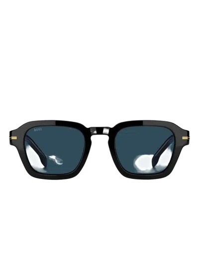Hugo Boss Square Sunglasses In Brown