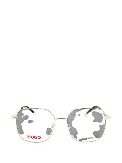 Hugo Boss Square-frame Glasses In Gray