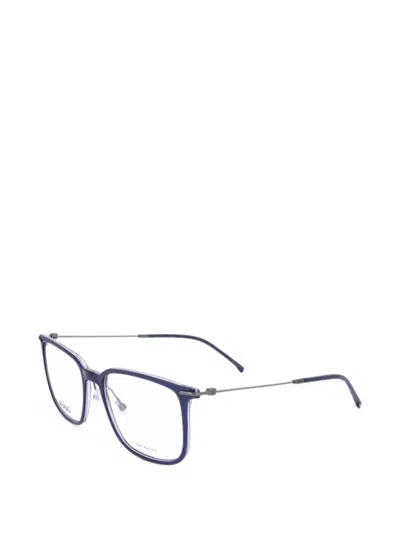 Hugo Boss Square-frame Glasses In Blue
