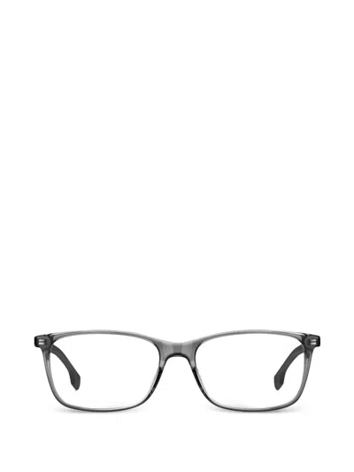 Hugo Boss Square-frame Glasses In Gray