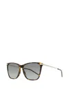 Hugo Boss B1661s Lightweight Square Sunglasses In Brown