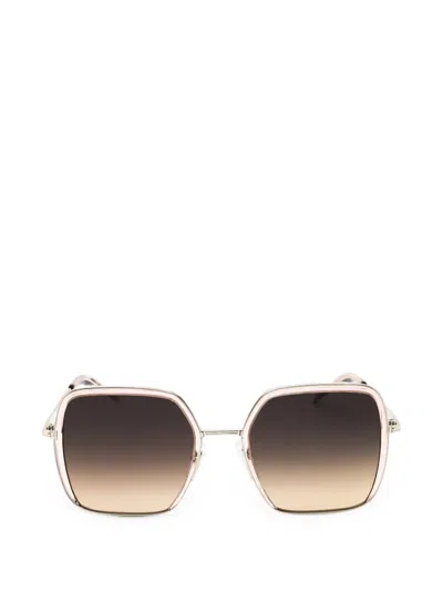 Hugo Boss Square-frame Sunglasses In Brown