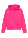 Hugo Boss Cotton-terry Hoodie With Stacked Logo Embroidery In Pink