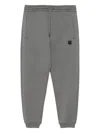 Hugo Boss Stacked-logo Track Pants In Grey