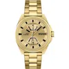 Hugo Boss Gold Stainless Steel Stainless Steel Watch In Gold