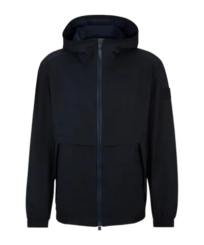 Hugo Boss Stand-collar Techwear Vest In Black