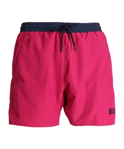 Hugo Boss Starfish Swim Shorts In Rosa