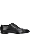 Hugo Boss Stitching-details Shoes In Black