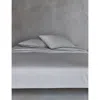 Hugo Boss Storm Be Boss Single Cotton Fitted Sheet In Gray