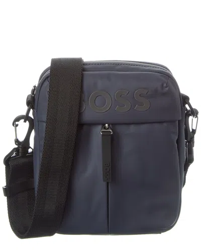 Hugo Boss Stormy Ns Zip Reporter Bag In Blue