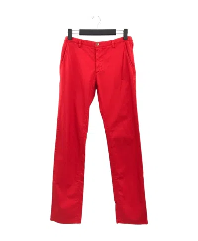 Hugo Boss Straight Casual Pants In Red