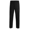 Hugo Boss Straight-fit Trousers In Stretch-cotton Dobby In Black