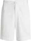Hugo Boss Relaxed-fit Shorts In Stretch-cotton Twill In 白色