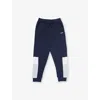 Hugo Boss Navy Straight-leg Cotton-blend Jogging Bottoms 4-16 In Blue