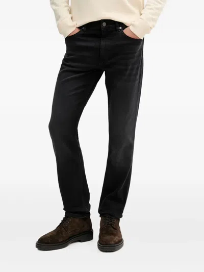Hugo Boss Straight-leg Jeans In Black