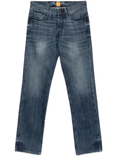 Hugo Boss Straight-leg Jeans In Blue