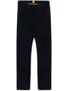 Hugo Boss Regular-fit Jeans In Blue-black Super-soft Denim In Blue