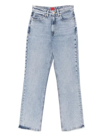 Hugo Boss Straight-leg Jeans In Blue