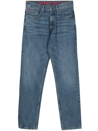 Hugo Boss Straight-leg Jeans In Blue