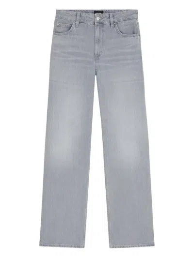 Hugo Boss Straight-leg Jeans In Gray