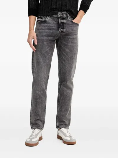 Hugo Boss Straight-leg Jeans In Gray